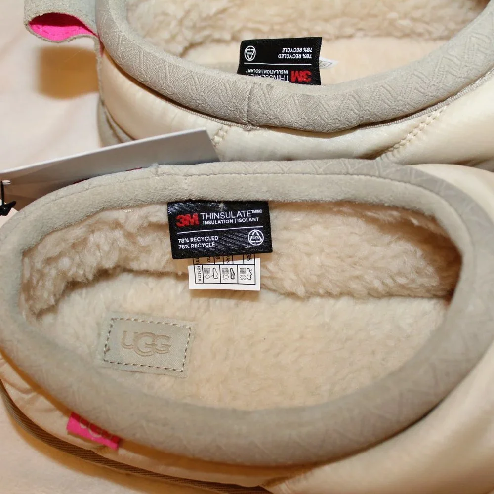 NIB UGG MEN'S TASMAN LTA SHEARLING LINED QUILTED‎ SLIPPERS